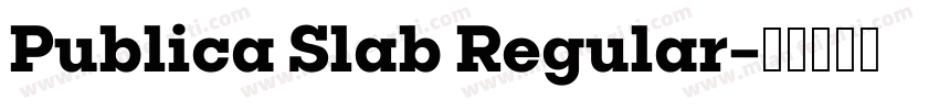 Publica Slab Regular字体转换